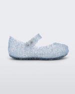 Mini Melissa Fashion Campana Papel Flat-Baby Glitter Clear - Image 4