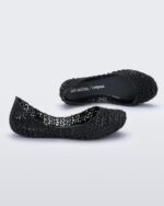 Mini Melissa Fashion Campana Papel Flat-Kids Black - Image 2