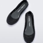 Mini Melissa Fashion Campana Papel Flat-Kids Black