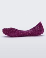 Mini Melissa Fashion Campana Papel Flat-Kids Pink Glitter - Image 2