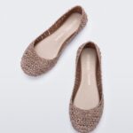 Mini Melissa Fashion Campana Papel Flat-Kids Pink Metallic