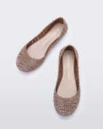 Mini Melissa Fashion Campana Papel Flat-Kids Pink Metallic