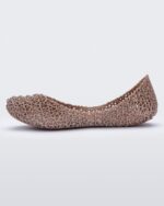 Mini Melissa Fashion Campana Papel Flat-Kids Pink Metallic - Image 3
