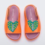 Mini Melissa Fashion Cloud Fabula Sandal-Baby Orange-Pink