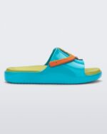 Mini Melissa Fashion Cloud Fabula Slide-Kids Blue-Green - Image 4