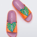 Mini Melissa Fashion Cloud Fabula Slide-Kids Orange-Pink