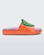 Mini Melissa Fashion Cloud Fabula Slide-Kids Orange-Pink - Image 4