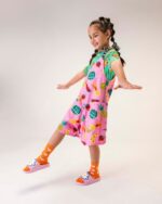 Mini Melissa Fashion Cloud Fabula Slide-Kids Pink-Orange