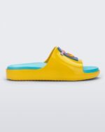 Mini Melissa Fashion Cloud Fabula Slide-Kids Yellow-Blue - Image 4