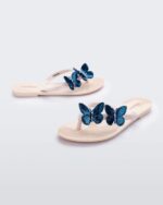 Mini Melissa Fashion Harmonic Fly-Kids Beige-Blue - Image 3