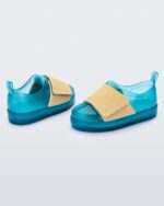 Mini Melissa Fashion Jelly Pop Sneaker-Baby Blue-Yellow - Image 2