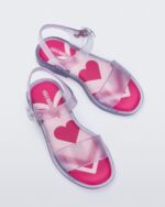 Mini Melissa Fashion Mar Jelly Pop Sandal-Youth & Kids Glitter Clear
