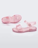 Mini Melissa Fashion Mar Sandal-Kids Pink-Glitter - Image 2