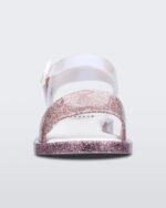 Mini Melissa Fashion Mar Sandal-Kids Pink Glitter-Pearl - Image 2