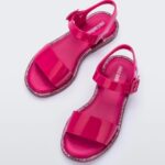 Mini Melissa Fashion Mar Sandal-Kids Pink-Pink Glitter