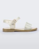 Mini Melissa Fashion Mar Sandal-Kids White-Glitter - Image 3