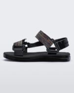 Mini Melissa Fashion Papete Rider Sandal-Kids Black - Image 2