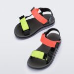 Mini Melissa Fashion Papete Rider Sandal-Kids Orange