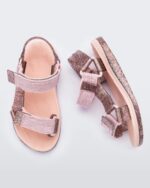 Mini Melissa Fashion Papete Rider Sandal-Kids Pink - Image 2