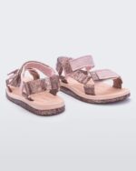 Mini Melissa Fashion Papete Rider Sandal-Kids Pink