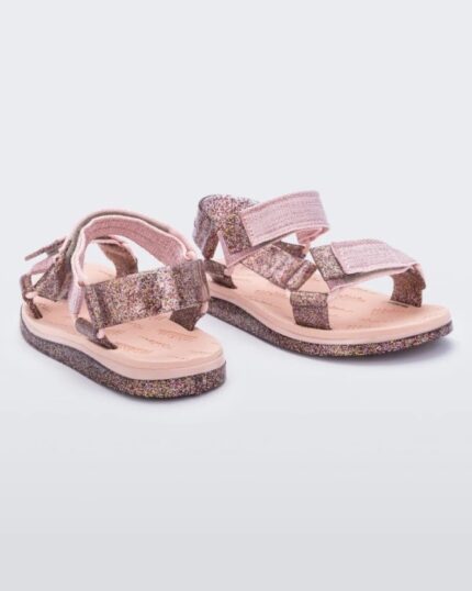 Mini Melissa Fashion Papete Rider Sandal-Kids Pink