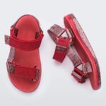 Mini Melissa Fashion Papete Rider Sandal-Kids Red