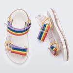 Mini Melissa Fashion Papete Rider Sandal-Kids White
