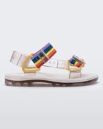 Mini Melissa Fashion Papete Rider Sandal-Kids White - Image 4