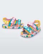 Mini Melissa Fashion Ping Pong Fabula Sandal-Baby Beige-Pink - Image 2
