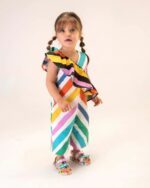 Mini Melissa Fashion Ping Pong Fabula Sandal-Baby Beige-Pink - Image 3