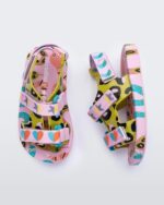 Mini Melissa Fashion Ping Pong Fabula Sandal-Baby Lilac-Blue - Image 2