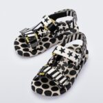 Mini Melissa Fashion Ping Pong Fabula Sandal-Kids Beige-Black