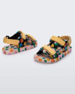 Mini Melissa Fashion Ping Pong Fabula Sandal-Kids Beige-Mustard - Image 2