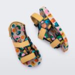 Mini Melissa Fashion Ping Pong Fabula Sandal-Kids Beige-Mustard