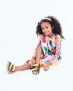 Mini Melissa Fashion Ping Pong Fabula Sandal-Kids Beige-Mustard - Image 3