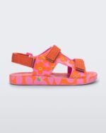 Mini Melissa Fashion Ping Pong Fabula Sandal-Kids Pink-Orange - Image 4