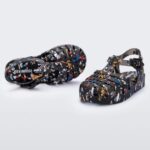 Mini Melissa Fashion Possession Mickey & Friends Sandal-Baby Black