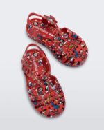 Mini Melissa Fashion Possession Mickey & Friends Sandal-Baby Red - Image 2
