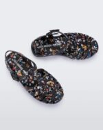 Mini Melissa Fashion Possession Mickey & Friends Sandal-Kids Black
