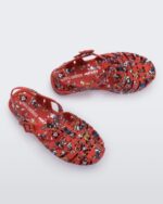 Mini Melissa Fashion Possession Mickey & Friends Sandal-Kids Red