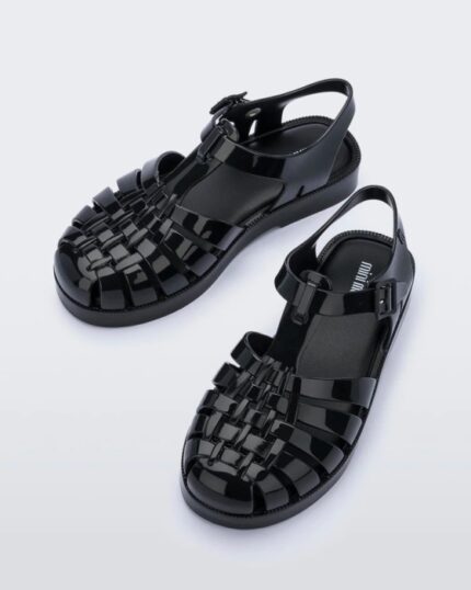 Mini Melissa Fashion Possession Sandal-Kids Black