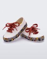 Mini Melissa Fashion Street Mickey & Friends Sneaker-Baby White - Image 2