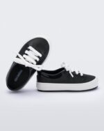 Mini Melissa Fashion Street Sneaker-Baby Black-White - Image 2