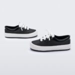 Mini Melissa Fashion Street Sneaker-Baby Black-White
