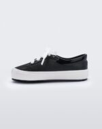 Mini Melissa Fashion Street Sneaker-Baby Black-White - Image 3