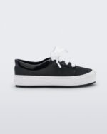 Mini Melissa Fashion Street Sneaker-Baby Black-White - Image 4