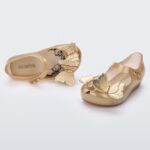 Mini Melissa Fashion Ultragirl Butterfly Flat-Baby Gold