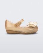 Mini Melissa Fashion Ultragirl Butterfly Flat-Baby Gold - Image 3