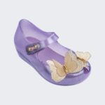 Mini Melissa Fashion Ultragirl Butterfly Flat-Baby Lilac-Gold