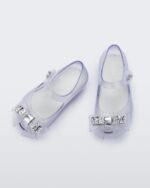 Mini Melissa Fashion Ultragirl Stars-Baby Clear Glitter-White